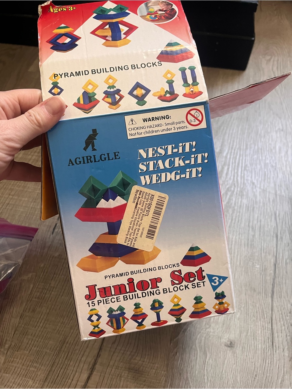 AGIRGLGE Junior Set Pyramid Building Blocks - Multicolor